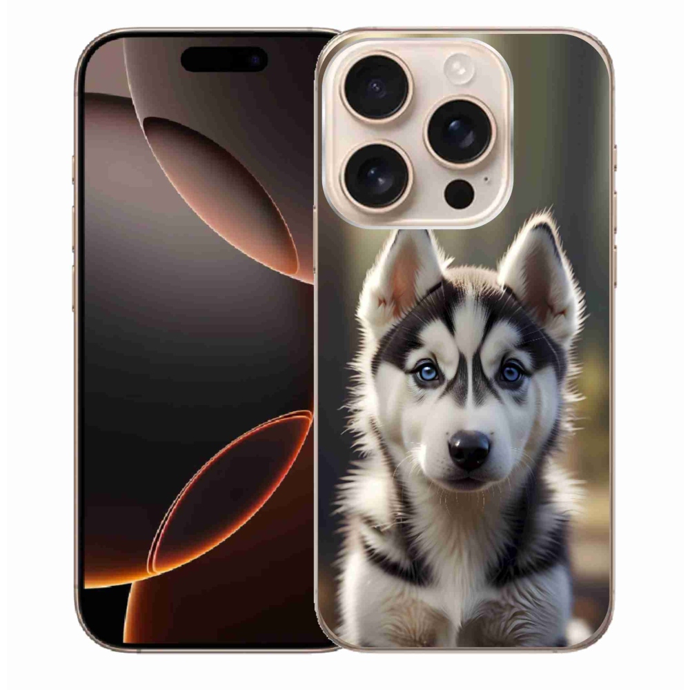 mmCase gél tok az iPhone 16 Pro Max-hoz – aranyos szibériai husky