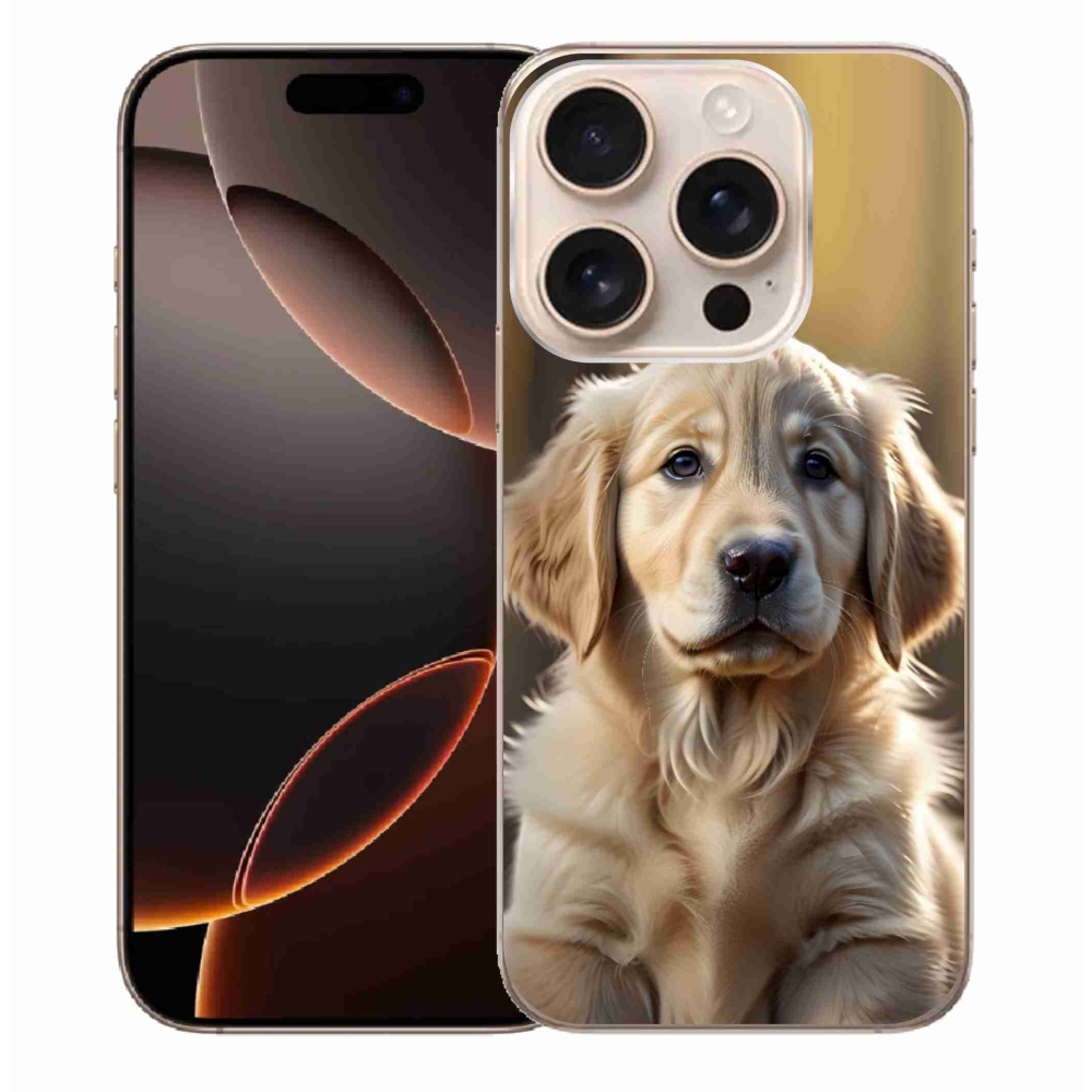 mmCase gél tok az iPhone 16 Pro Max-hoz – aranyos arany retriever