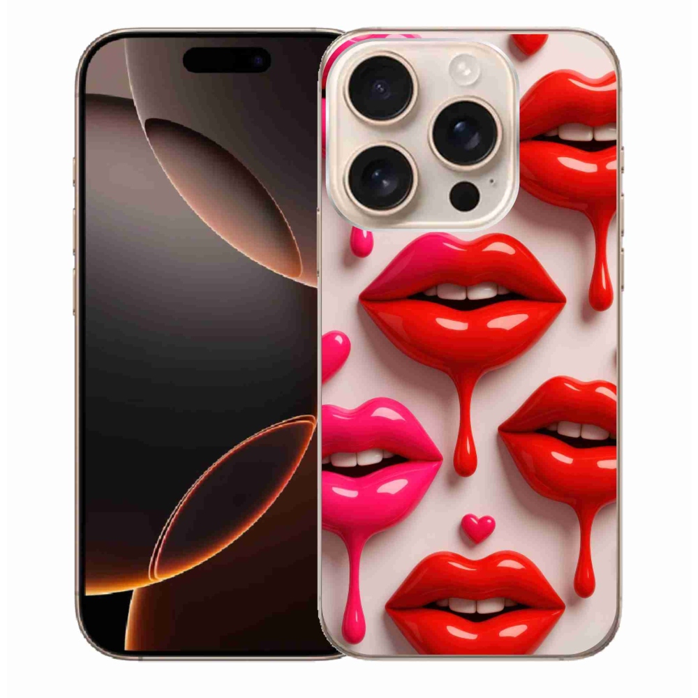 Gél védőburkolat mmCase iPhone 16 Pro Max készülékhez - ajkak 2