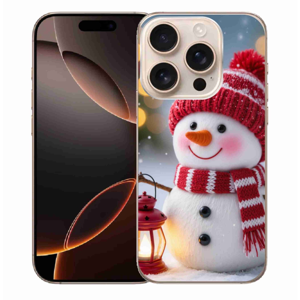 Gél borítás mmCase iPhone 16 Pro Max készülékhez - Hóember 2