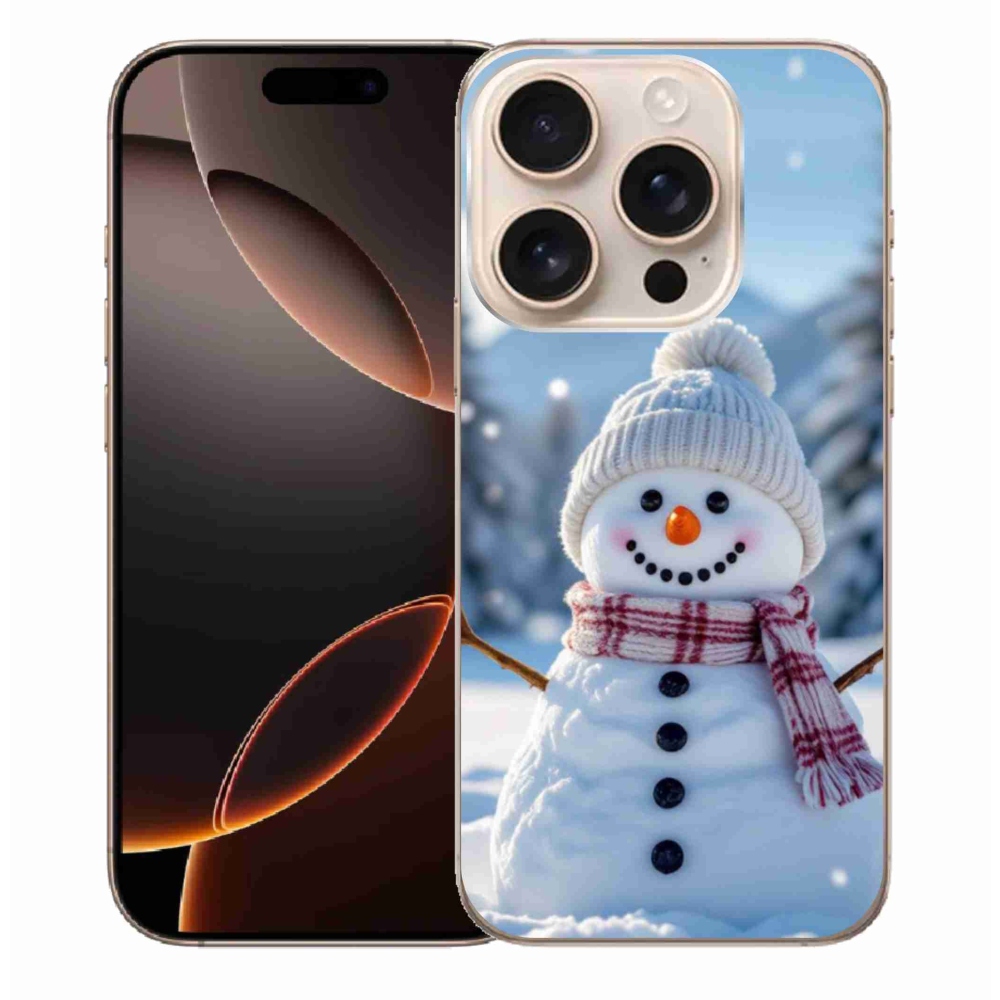 Gél borítás mmCase iPhone 16 Pro Max készülékhez - Hóember 3