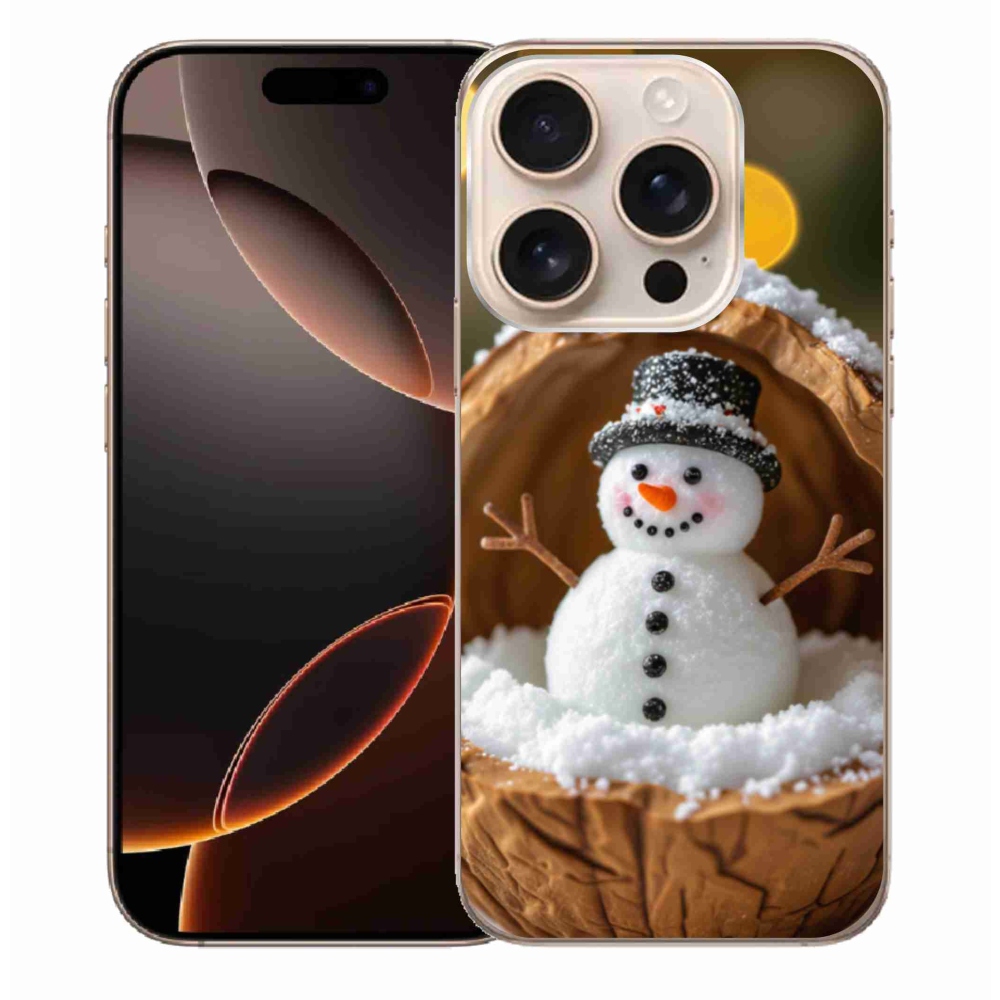 Gél borítás mmCase iPhone 16 Pro Max készülékhez - Hóember 4