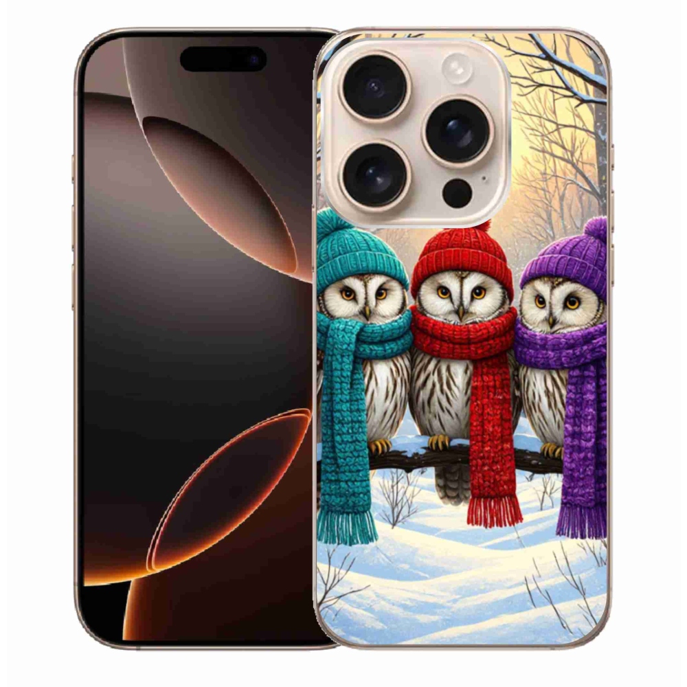 Gél borítás mmCase iPhone 16 Pro Max készülékhez - bagoly barátok