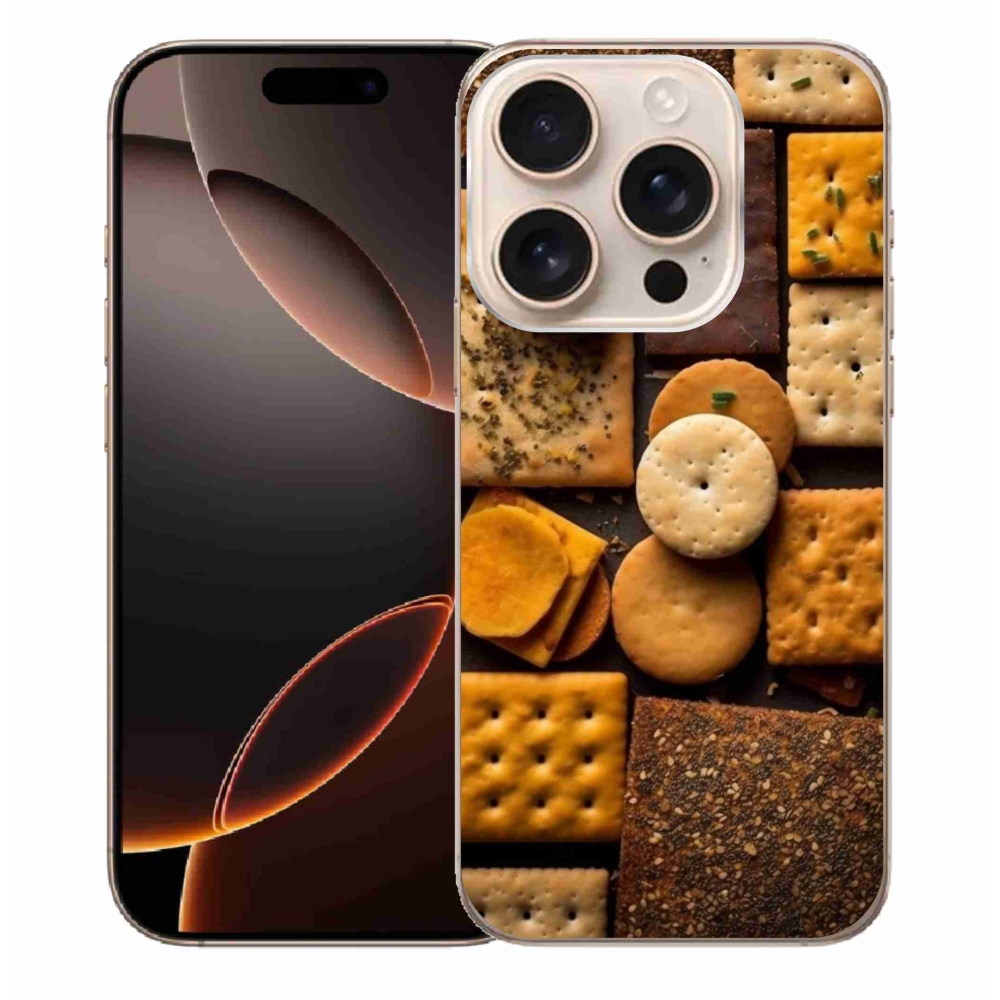 Zselés borítás mmCase iPhone 16 Pro Max készülékhez - kekszek