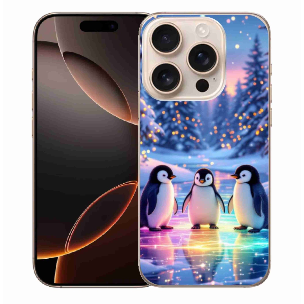 Gél borítás mmCase iPhone 16 Pro Max készülékhez - Pingvinek