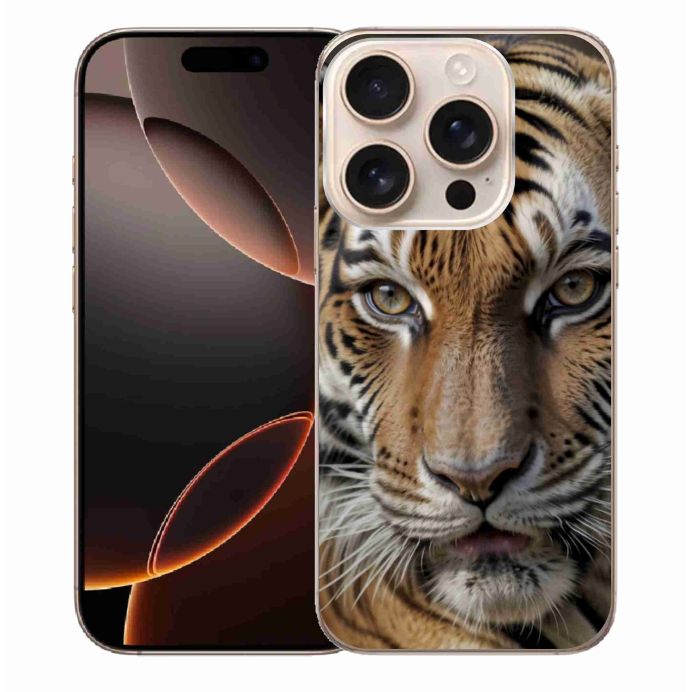 Gél borítás mmCase iPhone 16 Pro Max készülékhez - Tigris nézet