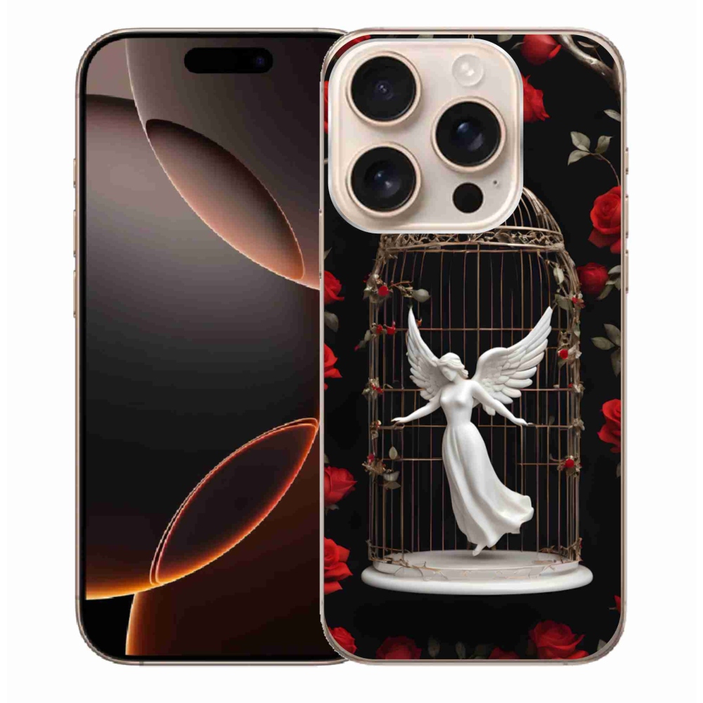 Zselés borítás mmCase iPhone 16 Pro Max készülékhez - csapdába esett angyal