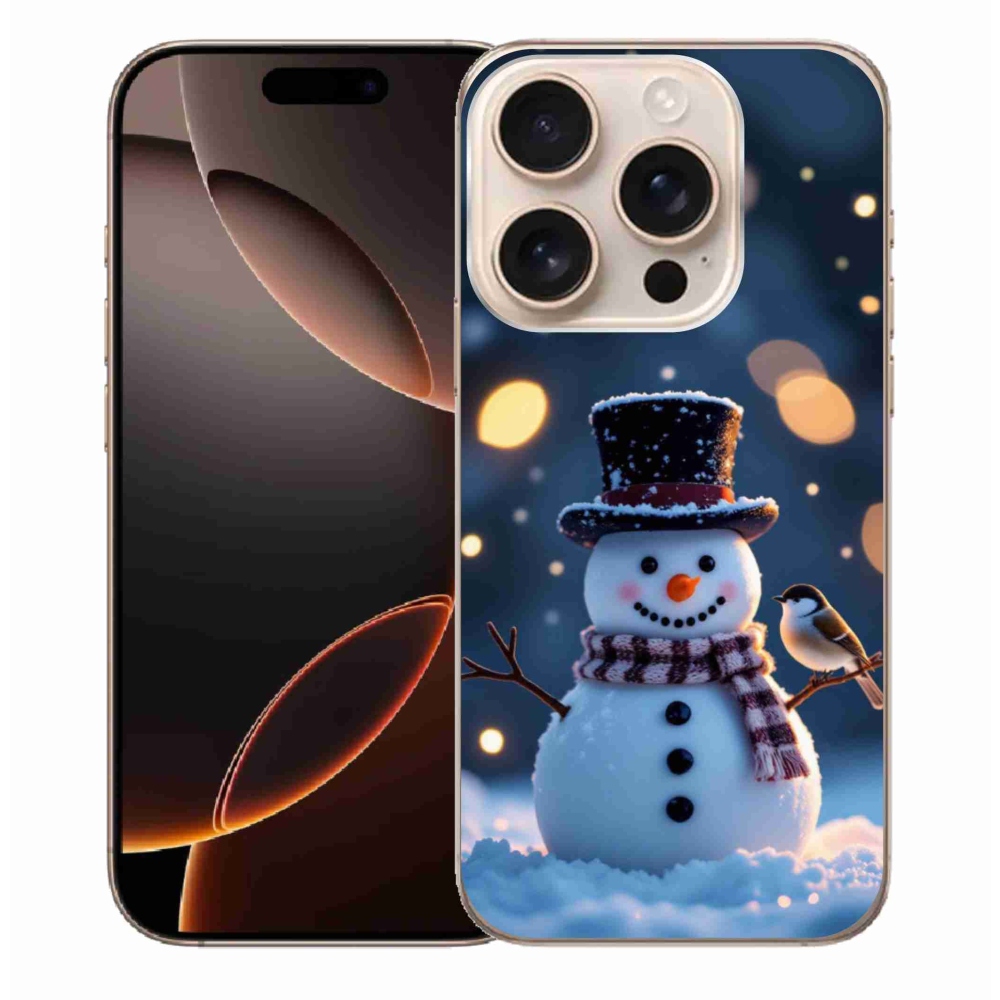 mmCase gél tok az iPhone 16 Pro Max-hoz – karácsonyi hóember