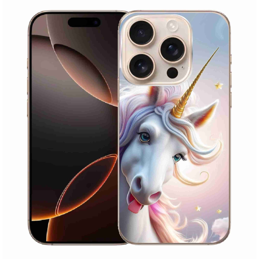 mmCase gél tok az iPhone 16 Pro Max-hoz – vidám egyszarvú