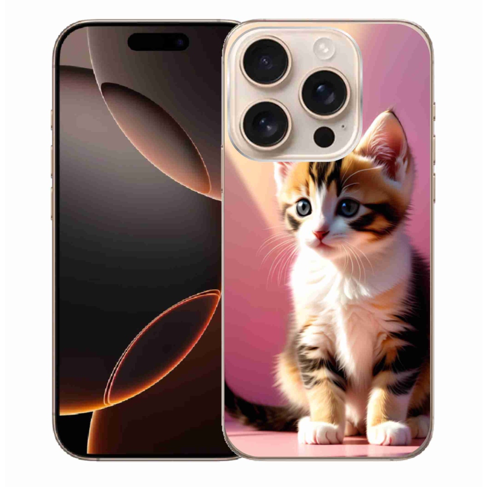 Zselés borítás mmCase iPhone 16 Pro Max készülékhez - kíváncsi cica 2