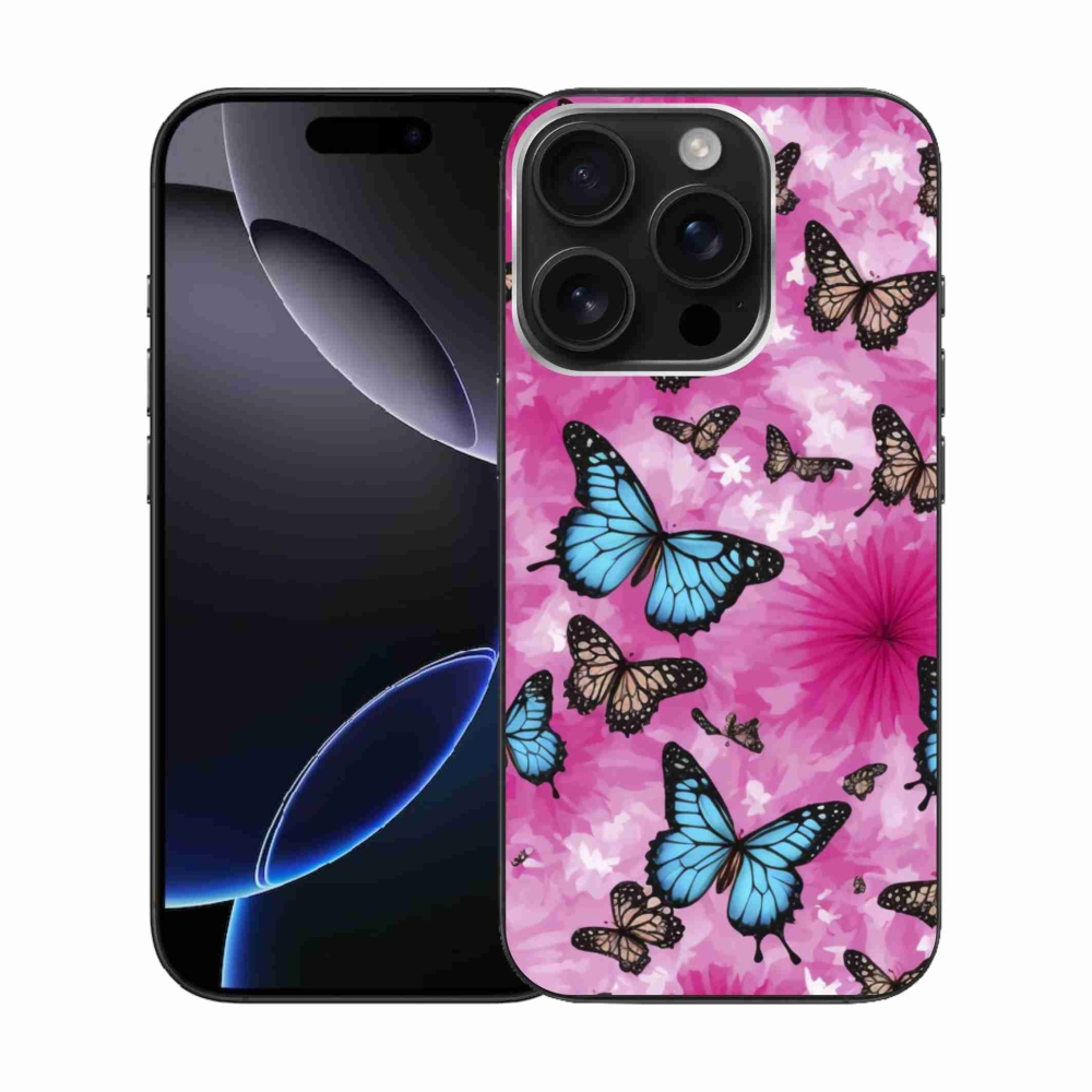 Zselés borítás mmCase iPhone 16 Pro készülékhez - pillangókert