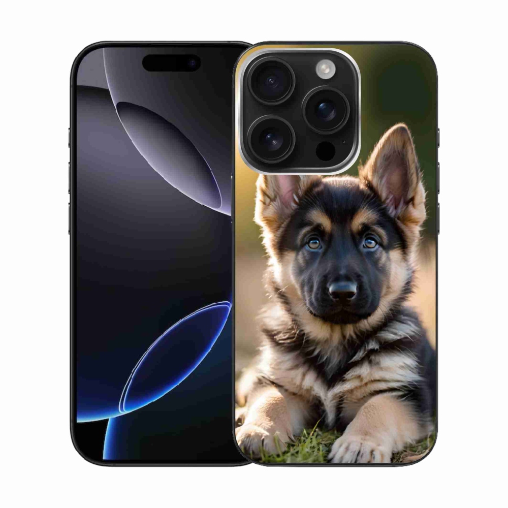 mmCase gél tok az iPhone 16 Pro-hoz – német juhászkutya a természetben