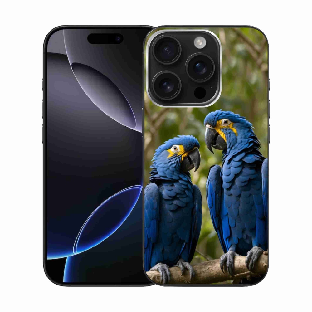 mmCase gél tok az iPhone 16 Pro-hoz – papagáj-duó
