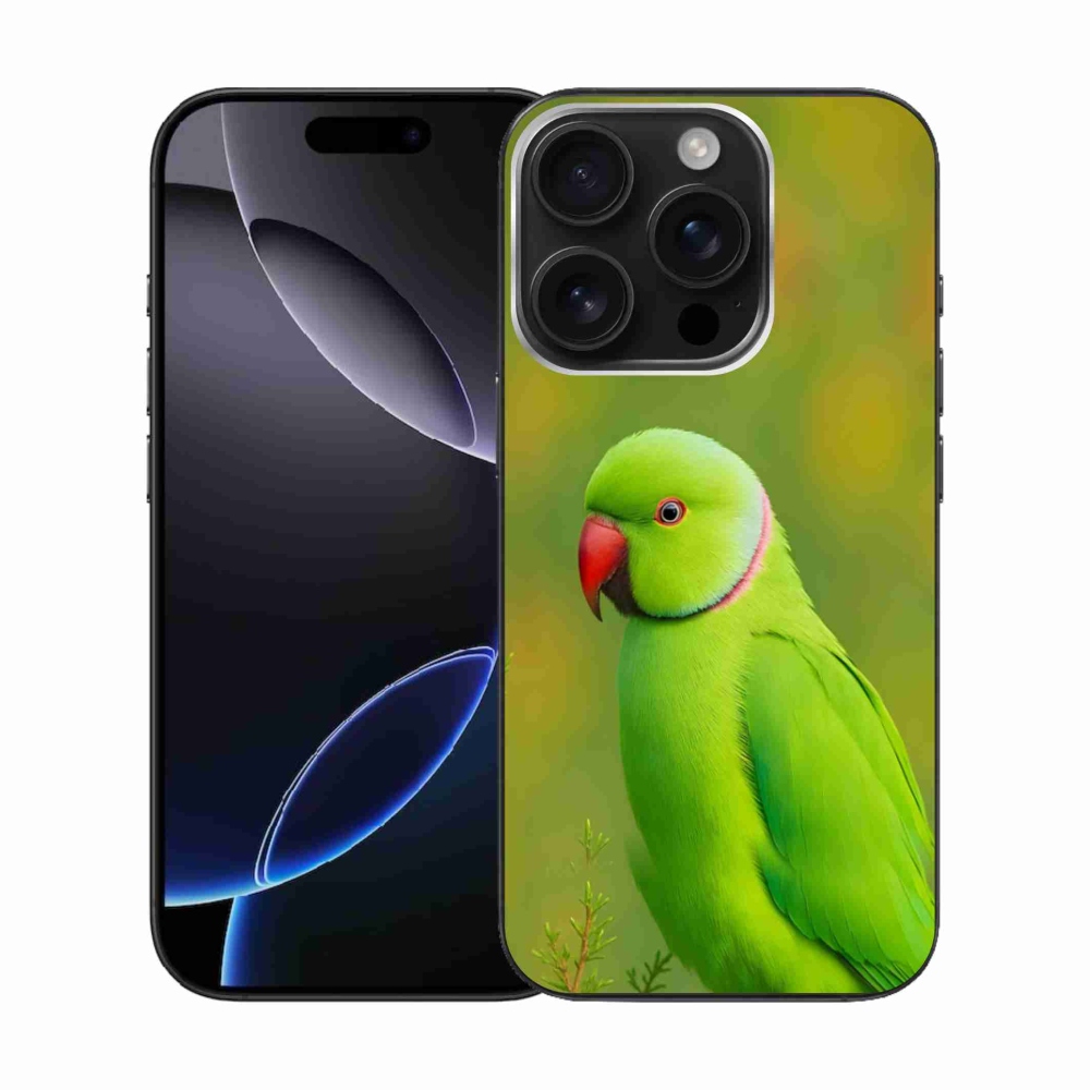 Zselés borítás mmCase iPhone 16 Pro készülékhez - papagáj alexandr 2