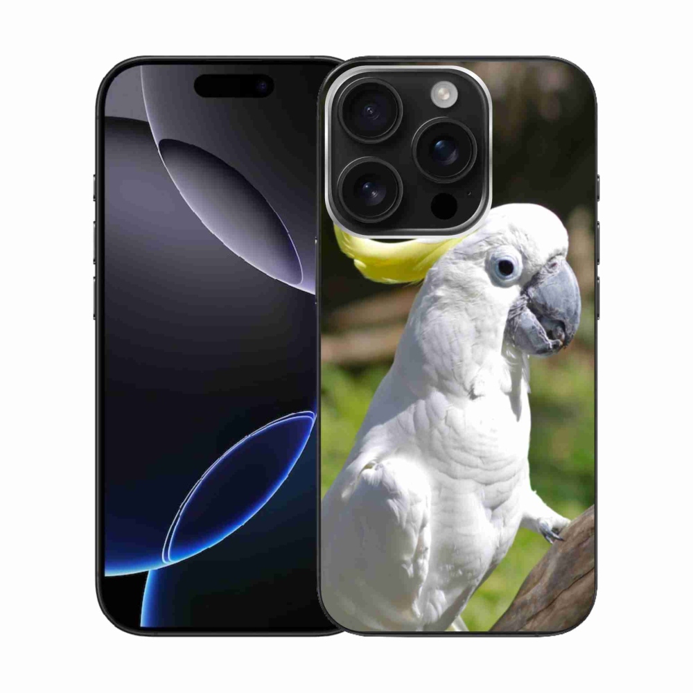 Zselés borítás mmCase iPhone 16 Pro készülékhez - papagáj kakadu 2