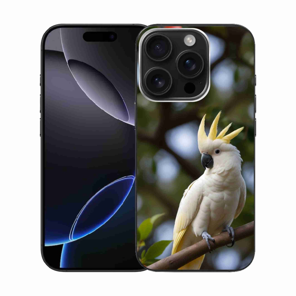 mmCase gél tok az iPhone 16 Pro-hoz – kakadu papagáj 3