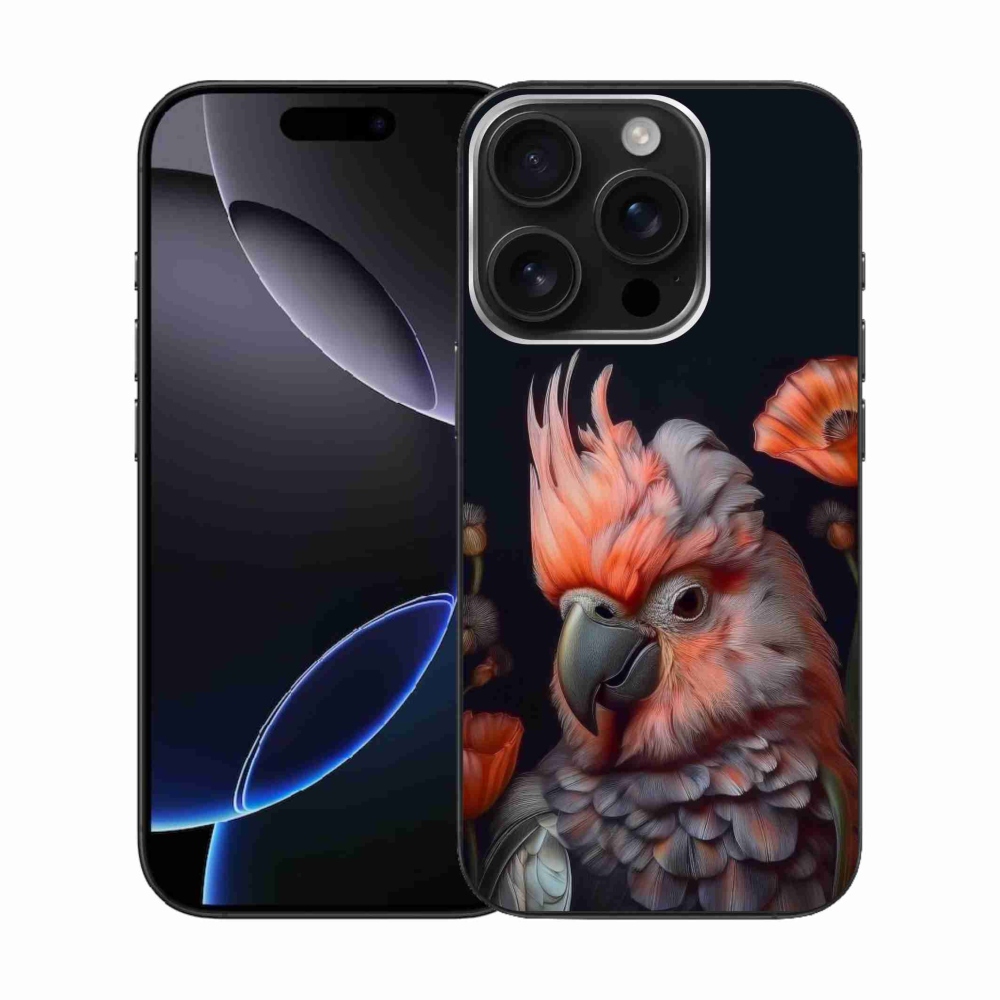 mmCase gél tok az iPhone 16 Pro-hoz – színes kakadu papagáj