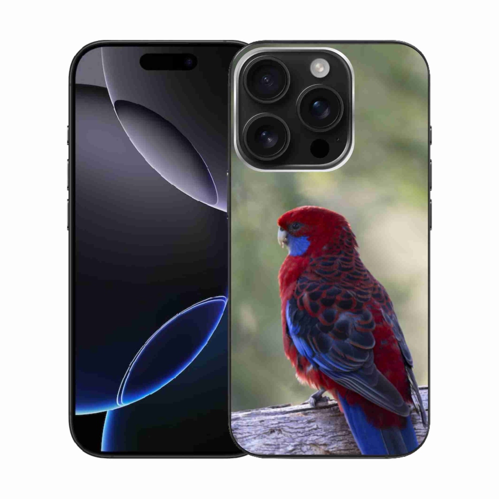 Zselés borítás mmCase iPhone 16 Pro készülékhez - papagáj rózsa