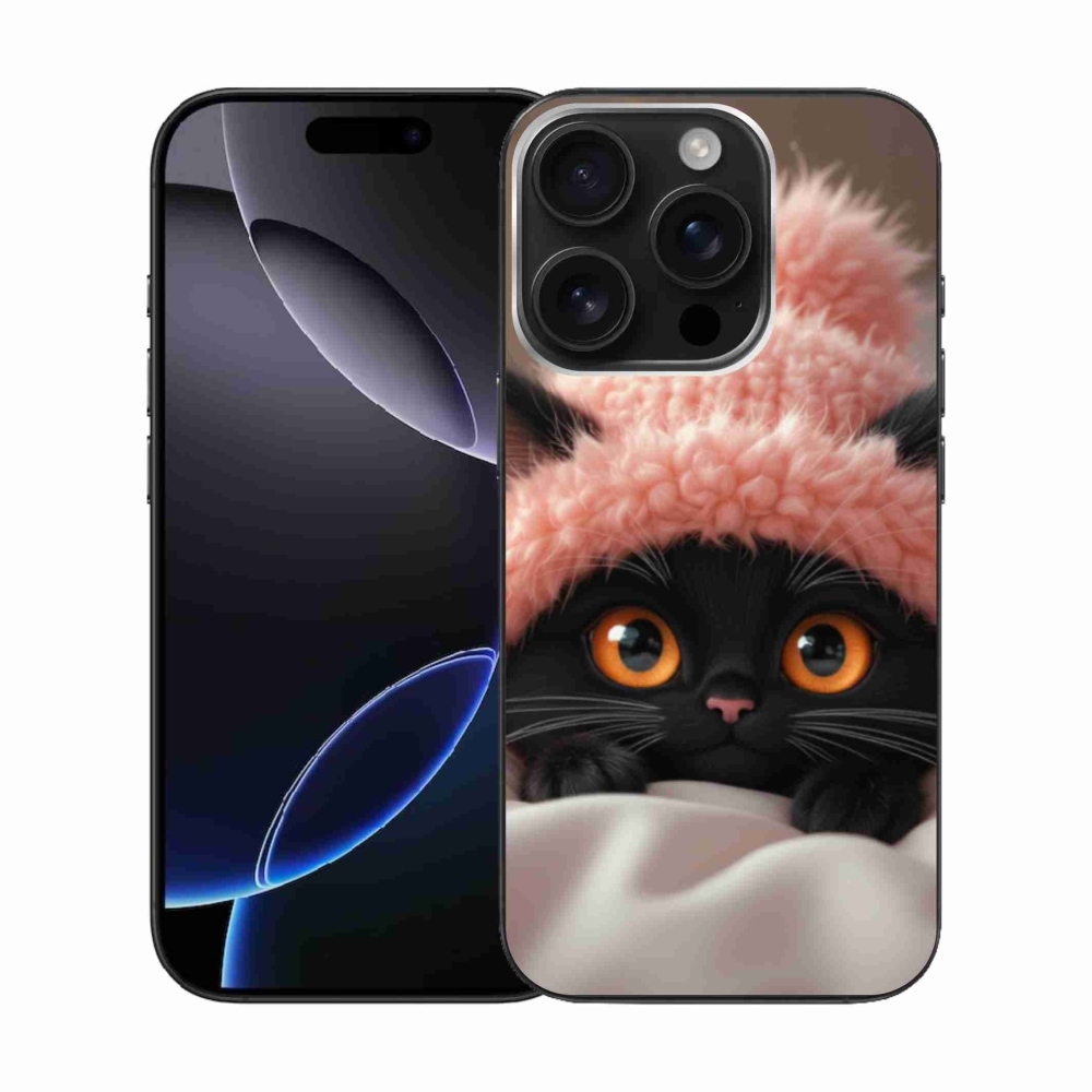 Gél borítás mmCase iPhone 16 Pro készülékhez - aranyos cica 7