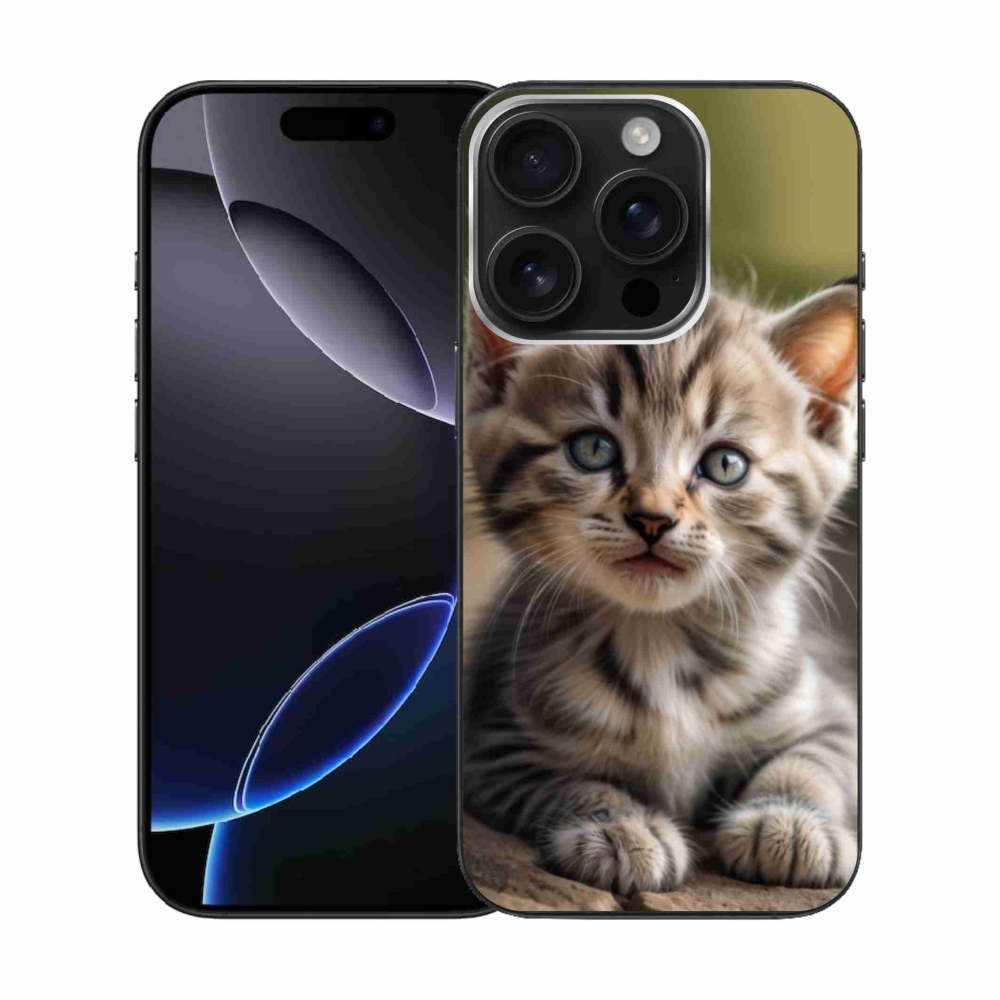 Gél borítás mmCase iPhone 16 Pro készülékhez - aranyos cica 9