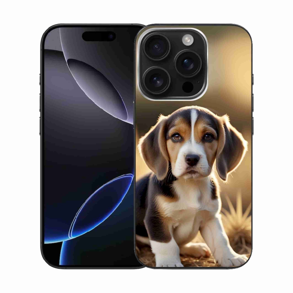 mmCase gél tok az iPhone 16 Pro-hoz – aranyos beagle