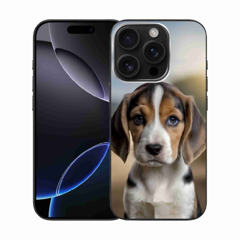 mmCase gél tok az iPhone 16 Pro-hoz – aranyos beagle