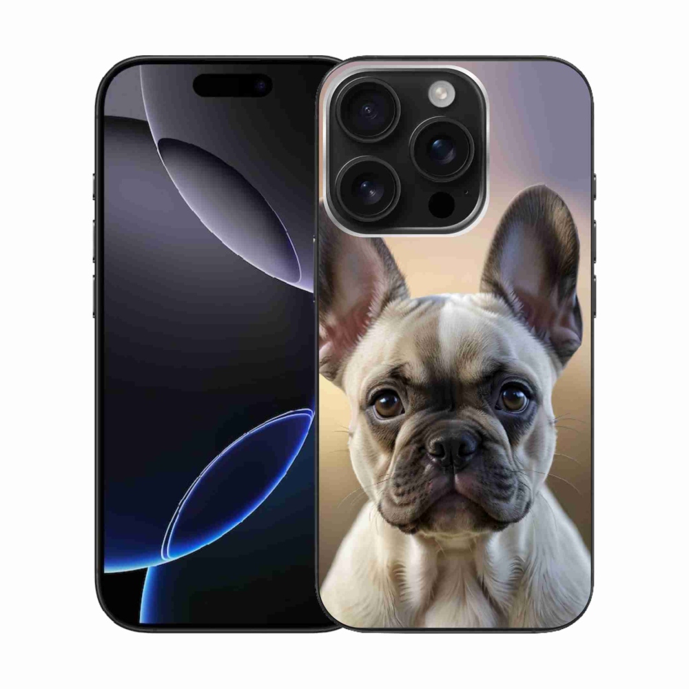 mmCase gél tok az iPhone 16 Pro-hoz – aranyos francia buldog