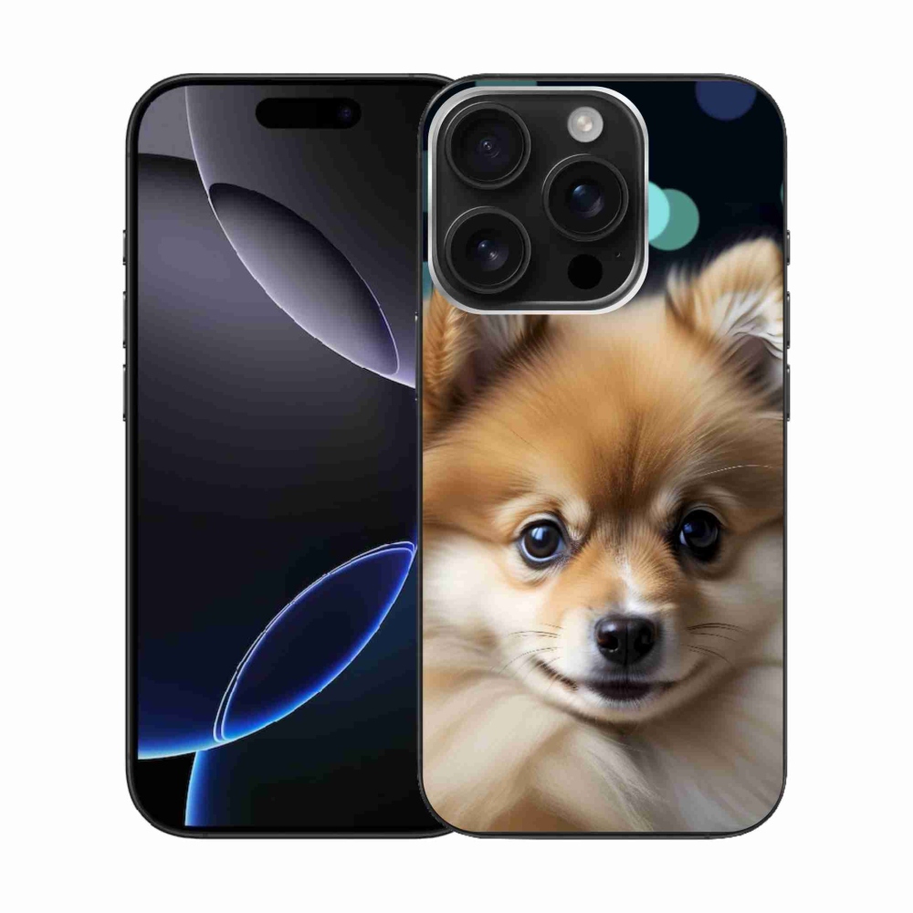 mmCase gél tok az iPhone 16 Pro-hoz – aranyos pomerániai