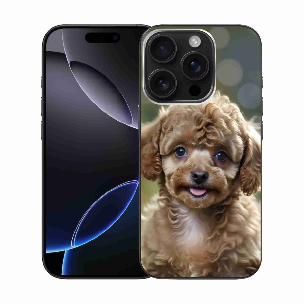 mmCase gél tok az iPhone 16 Pro-hoz – aranyos pudli