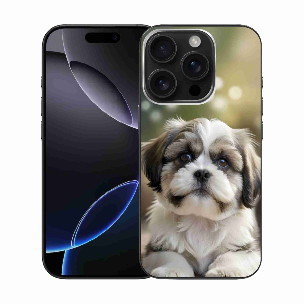 mmCase gél tok az iPhone 16 Pro-hoz – aranyos shih-tzu