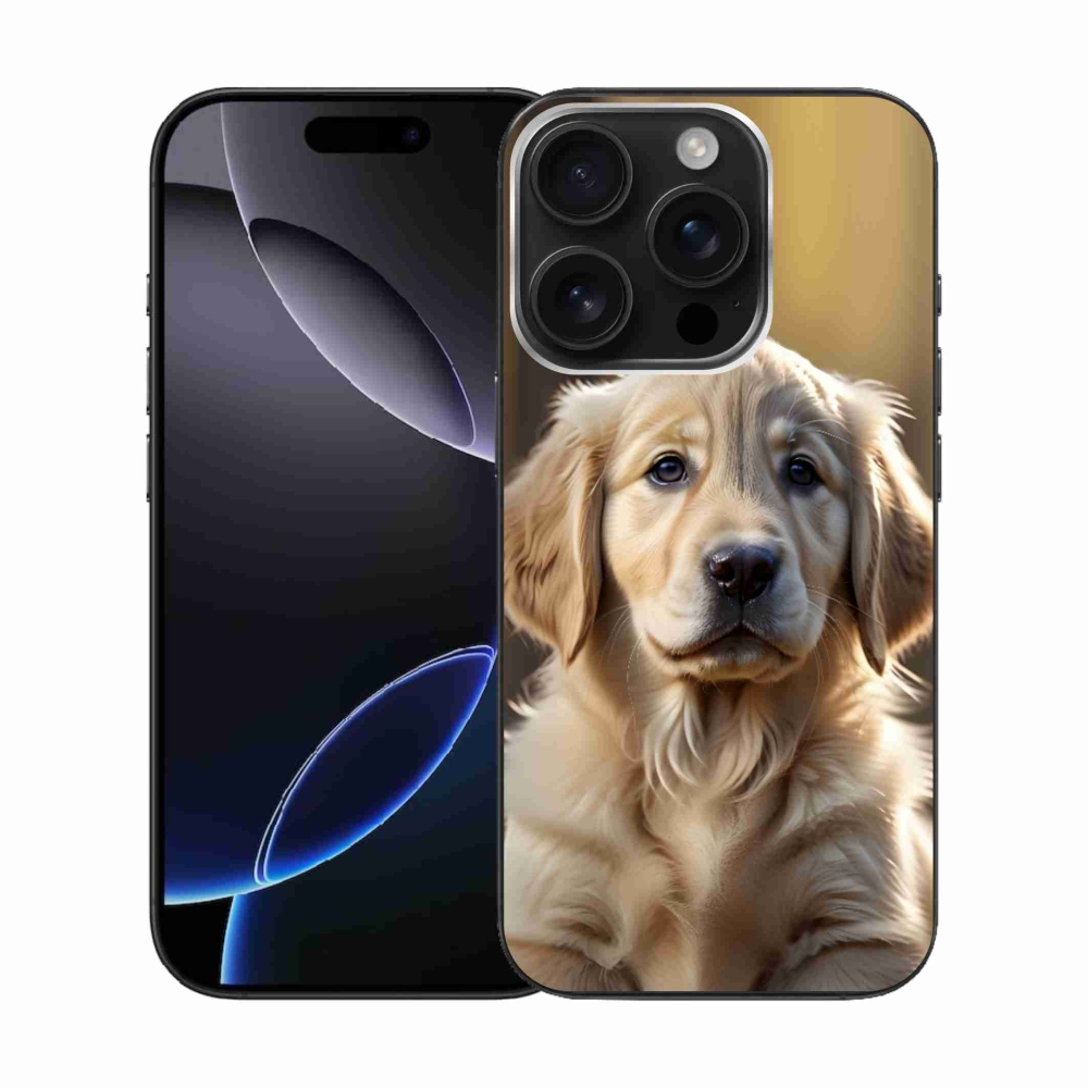 mmCase gél tok az iPhone 16 Pro-hoz – aranyos arany retriever
