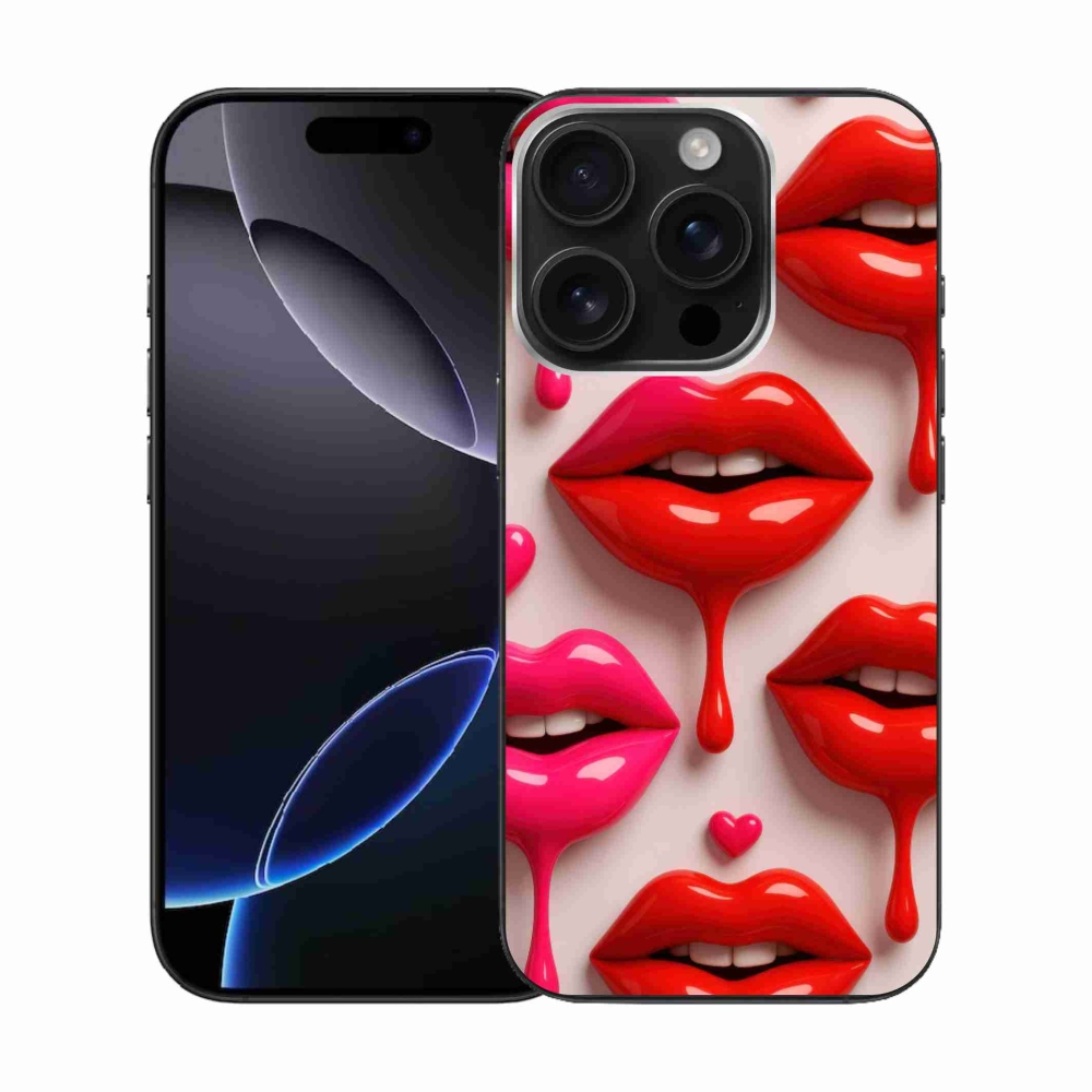 Zselés borítás mmCase iPhone 16 Pro készülékhez - ajkak 2