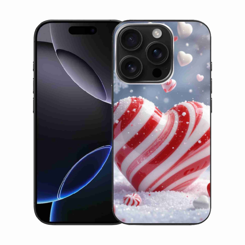 Zselés borítás mmCase iPhone 16 Pro készülékhez - édes szívecske