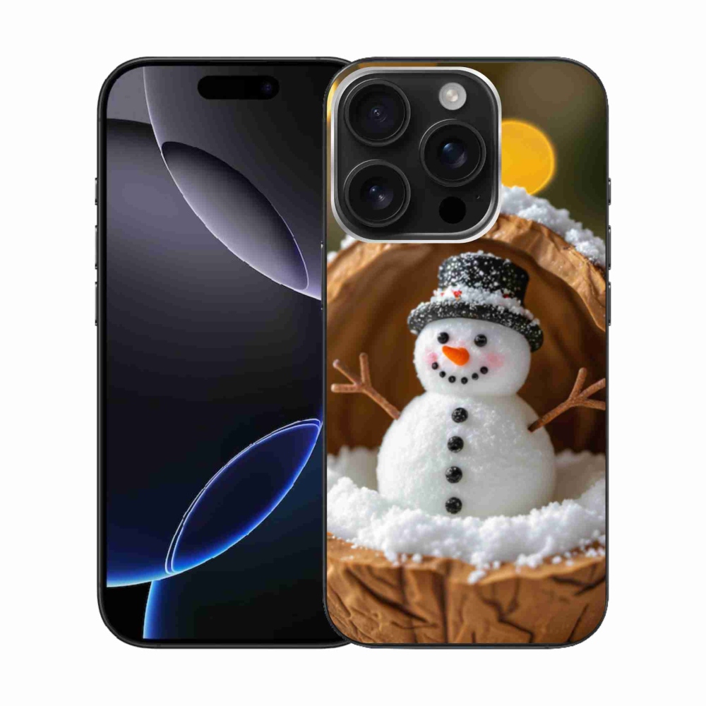 Gél borítás mmCase iPhone 16 Pro készülékhez - Hóember 4