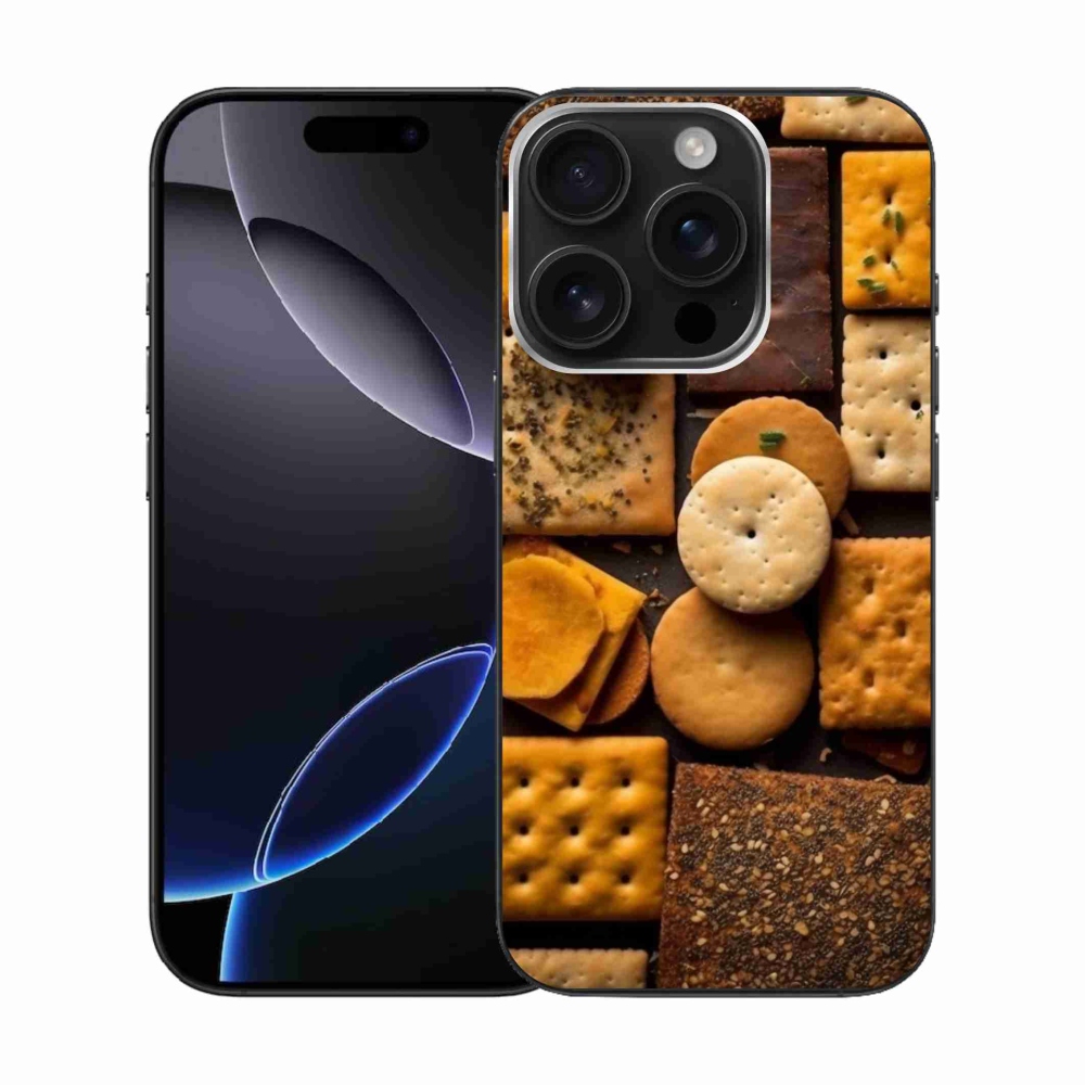 Zselés borítás mmCase iPhone 16 Pro készülékhez - kekszek