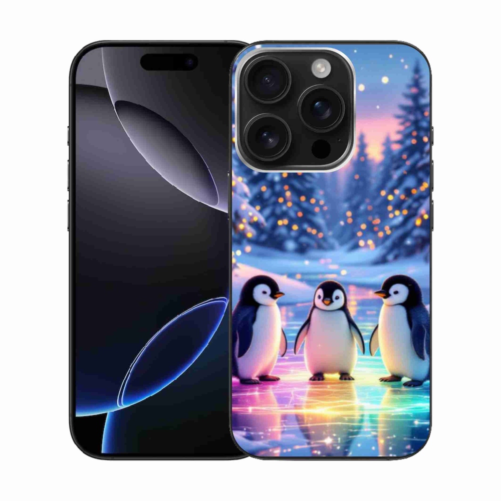Gél borítás mmCase iPhone 16 Pro készülékhez - pingvinek