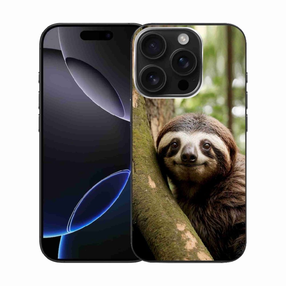mmCase gél tok az iPhone 16 Pro-hoz – mosolygós lajhár