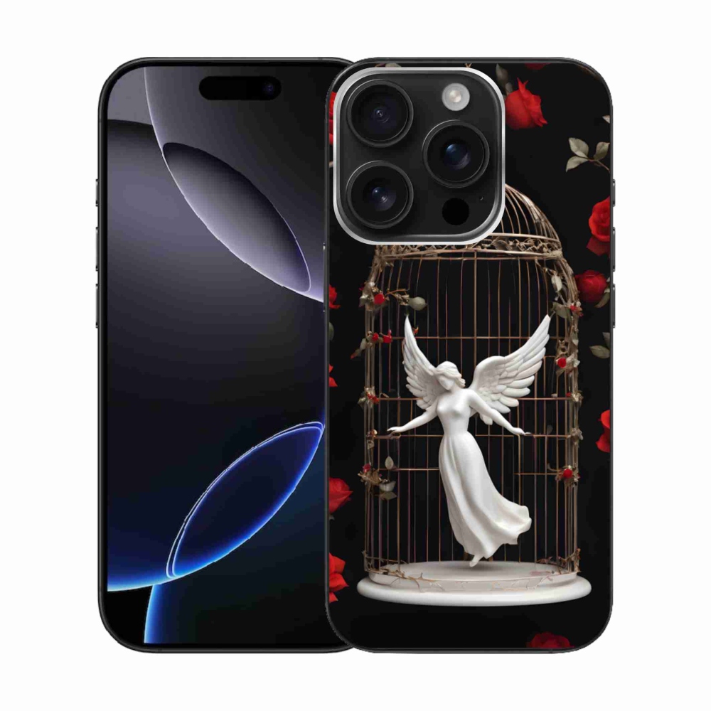 Zselés borítás mmCase iPhone 16 Pro készülékhez - csapdába esett angyal