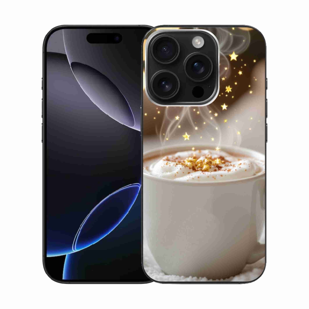 Gél borítás mmCase iPhone 16 Pro készülékhez - Karácsonyi forró ital