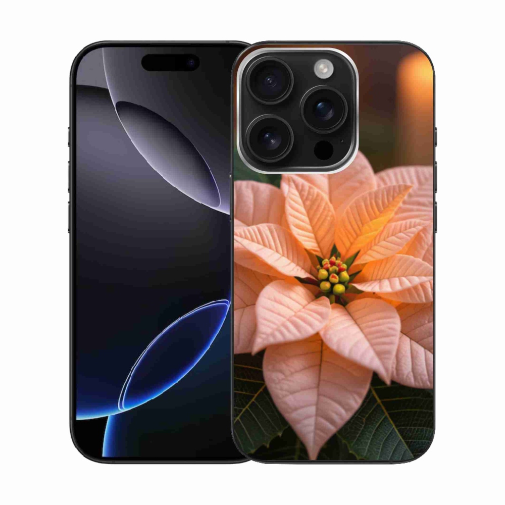 Zselés borítás mmCase iPhone 16 Pro készülékhez - mikulásvirág