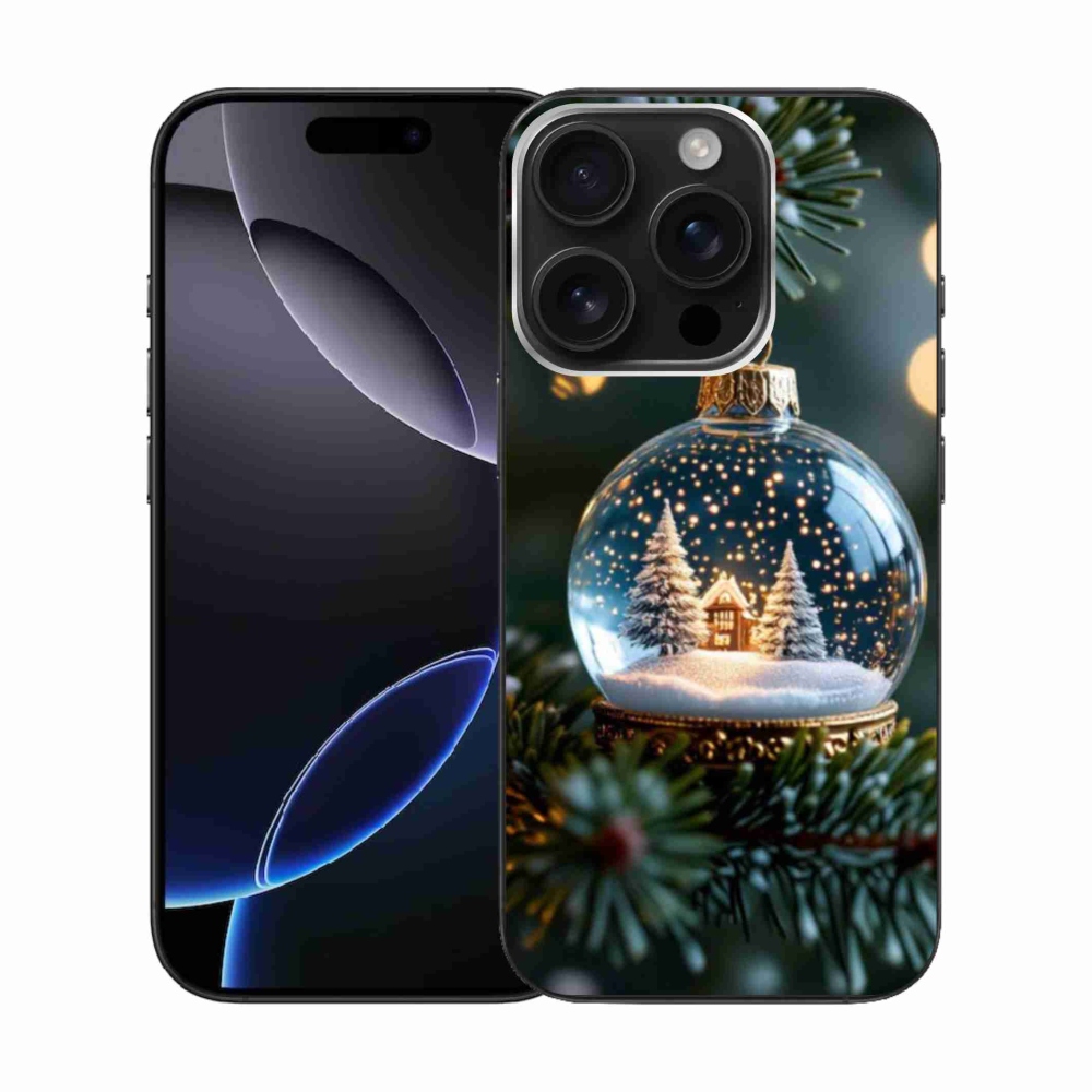 Gél borítás mmCase iPhone 16 Pro készülékhez - Karácsonyi gömbök 2