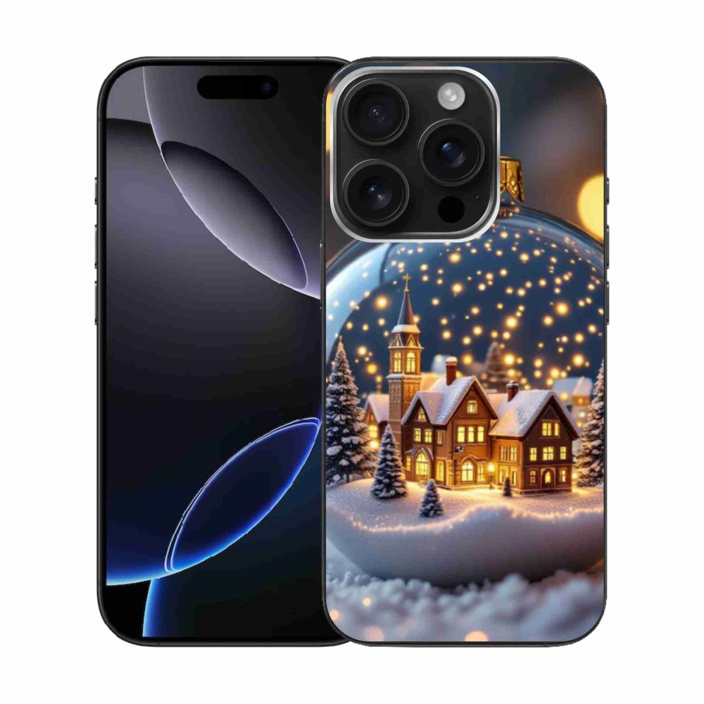 Gél borítás mmCase iPhone 16 Pro készülékhez - Karácsonyi golyók 4