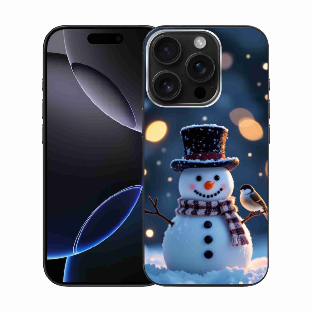 mmCase gél tok az iPhone 16 Pro-hoz – karácsonyi hóember