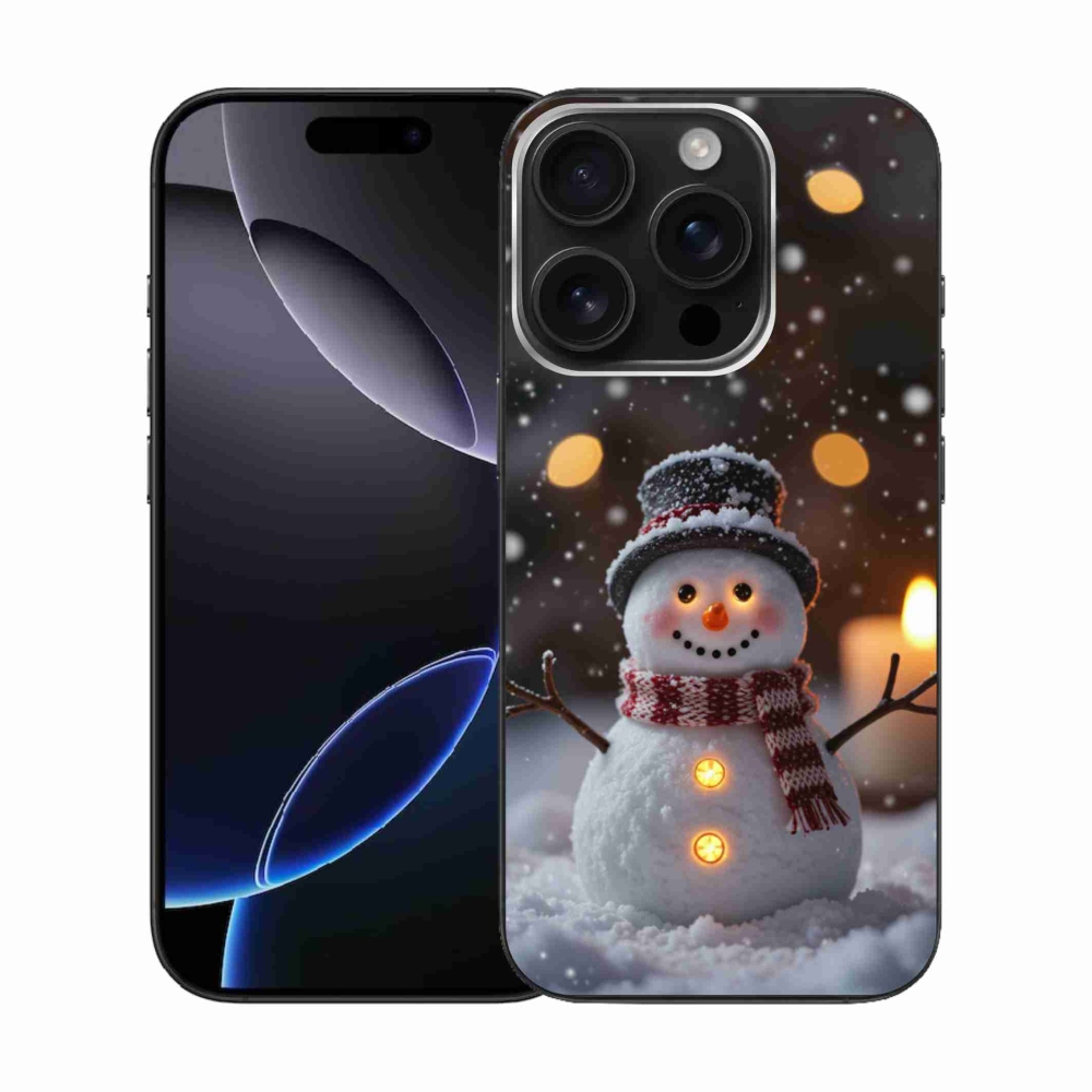 mmCase gél tok az iPhone 16 Pro-hoz – vidám hóember