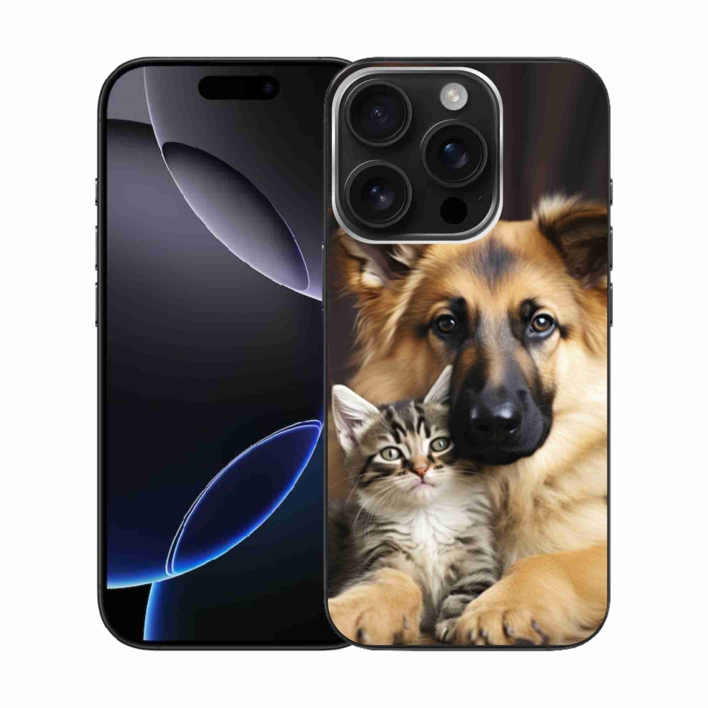 Zselés borítás mmCase iPhone 16 Pro készülékhez - állati barátság