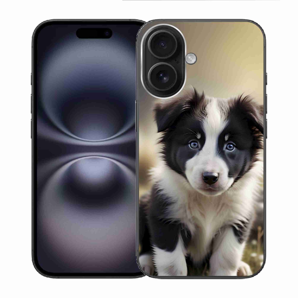 mmCase gél tok az iPhone 16-hoz – aranyos border collie