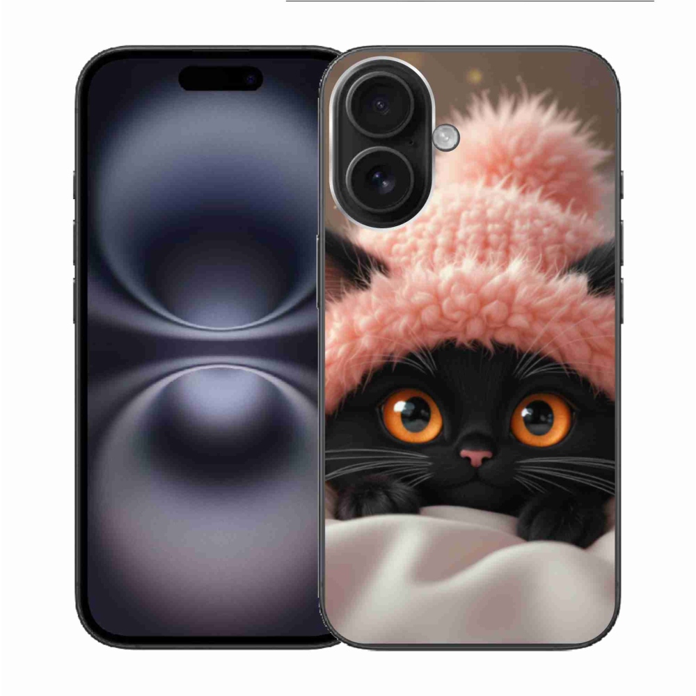 Gél borítás mmCase iPhone 16 készülékhez - aranyos cica 7