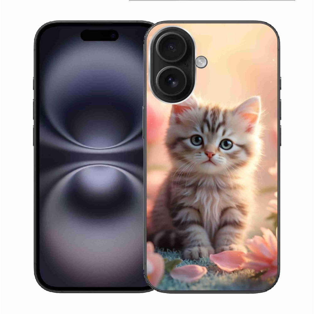 Gél borítás mmCase iPhone 16-hoz - aranyos cica 8