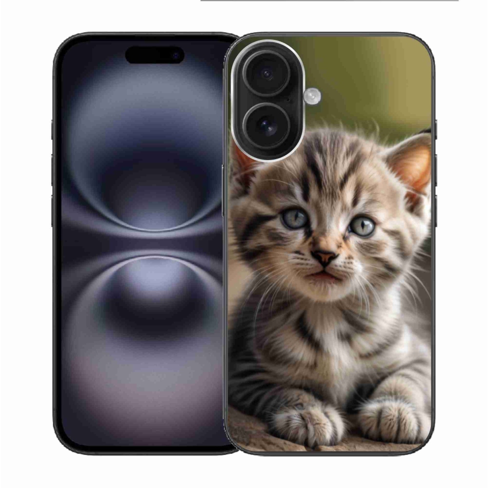 Gél borítás mmCase iPhone 16 készülékhez - aranyos cica 9