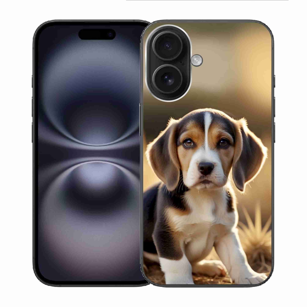mmCase gél tok az iPhone 16-hoz – aranyos beagle